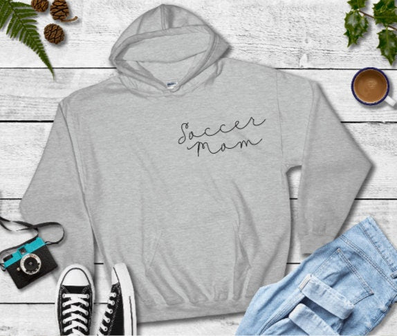 Soccer Mom Hoodie. Soccer mom sweatshirt. Soccer mom. Mom life. Mom gift